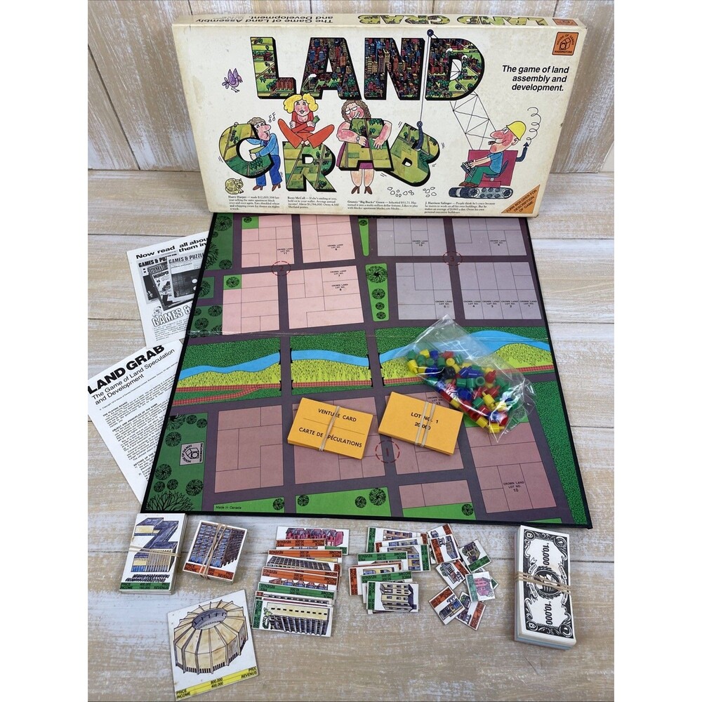 1974 Waddingtons House of Games Land Grab Board Game